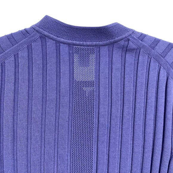 Athleta Fairway Zip-Up Sweater‎ Adonis Blue Size 2X - Picture 9 of 11